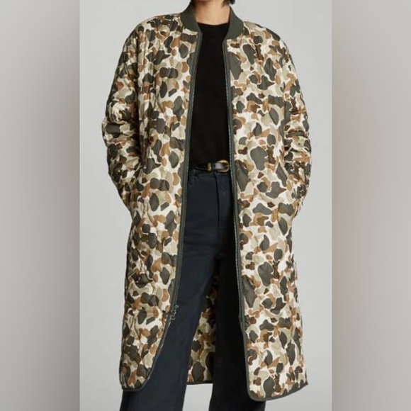 Everlane| The ReNew Long Liner-Biscotti Camo - Picture 2 of 6